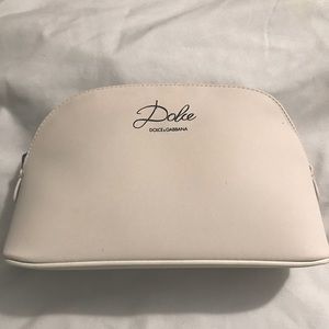 White Dolce & Gabbana cosmetic bag